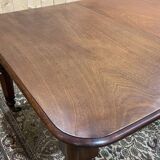 Victorian mahogany table with 2 extensions - 19th century work - Crank system