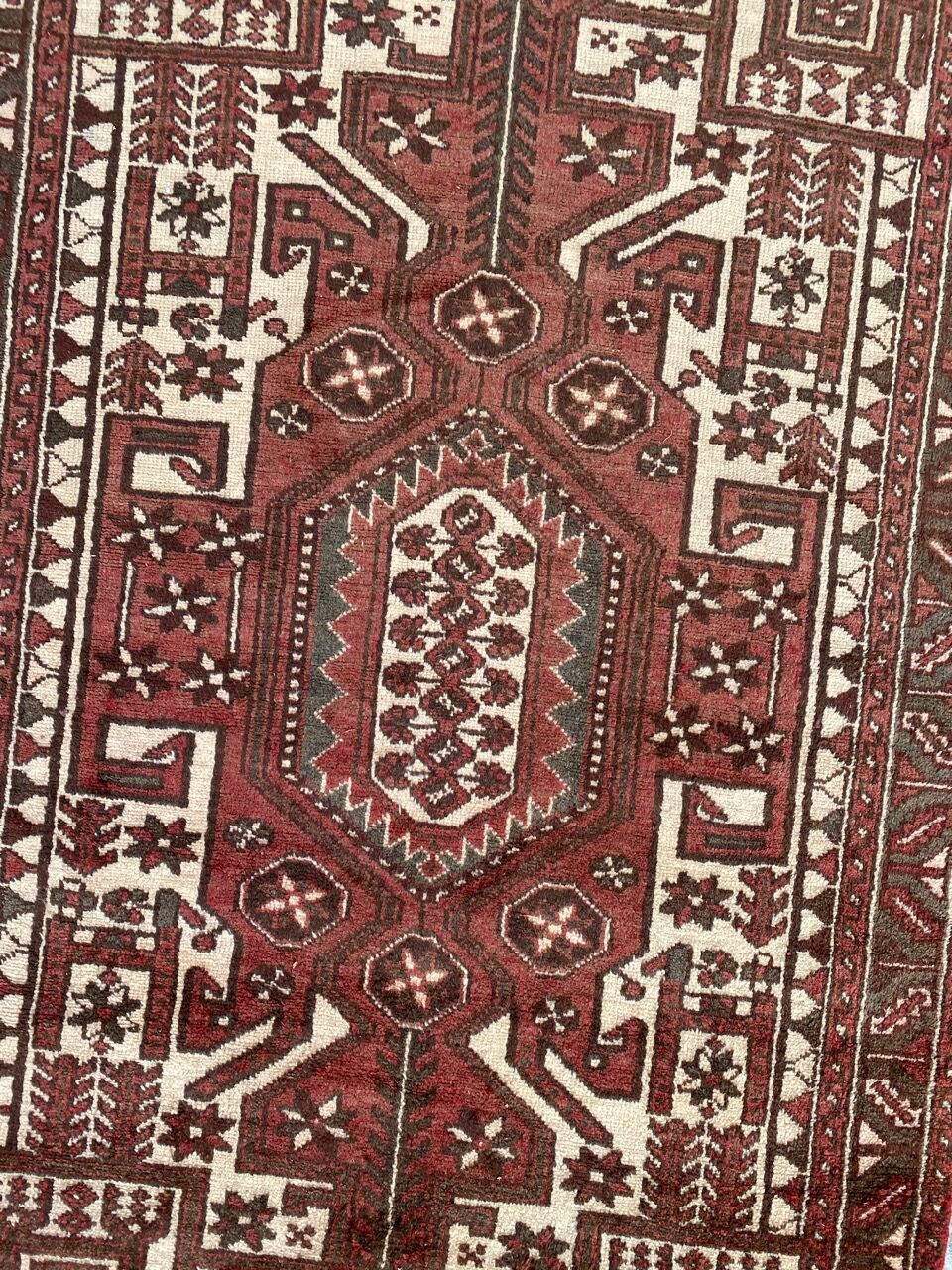 Vintage persian carpet hamadan 128x212 cm