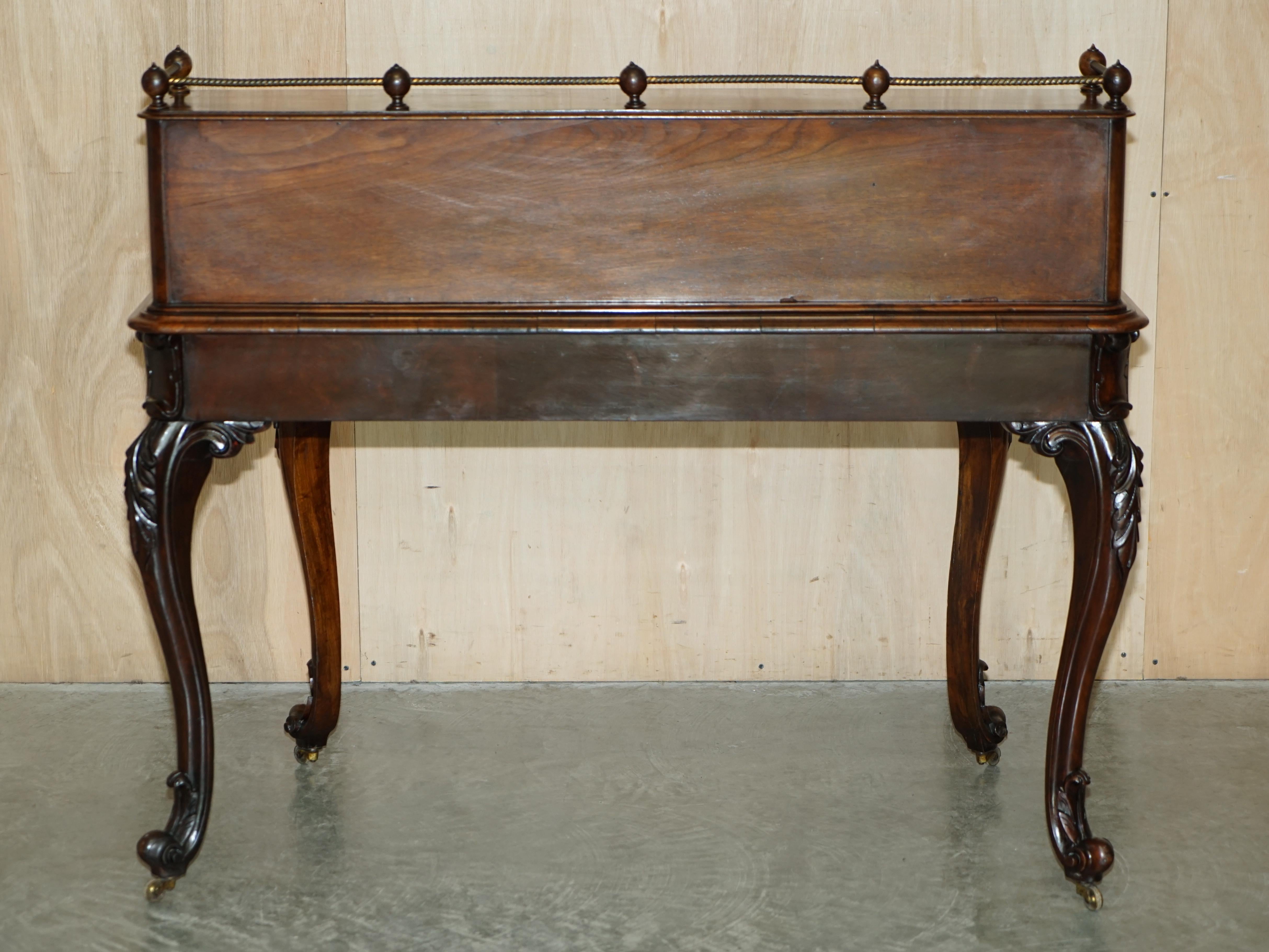 Demi-Lune Desk in Leather by Patrick Beakey Dublin circa 1850