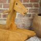 50s wooden rocking horse