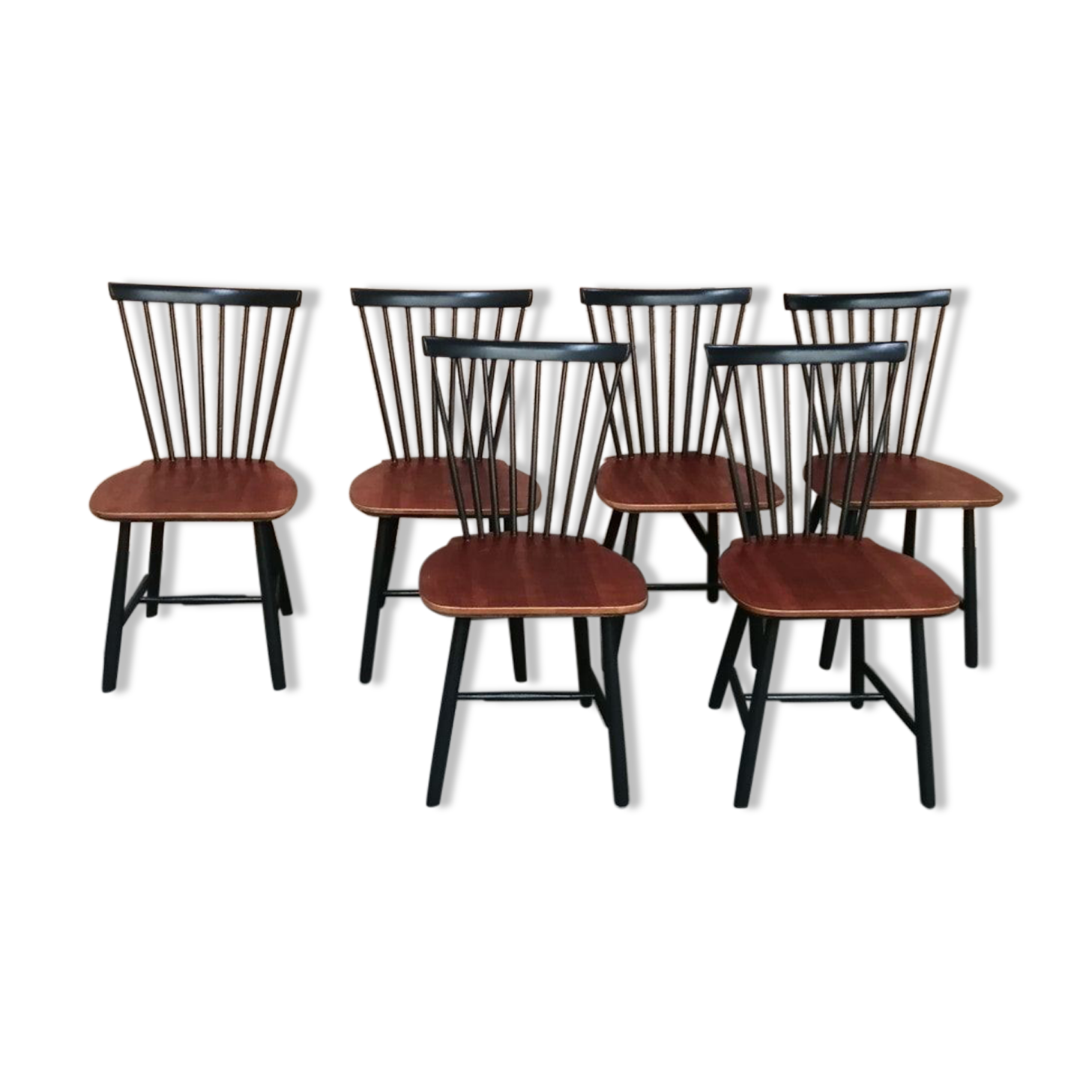 Series of 6 SZ52 chairs by Cees Braakman for Pastoe