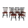 Série de 6 chaises SZ52 par Cees Braakman pour Pastoe