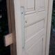 Haussmannian door 72.7x221cm with an old glazed transom frame chassis.