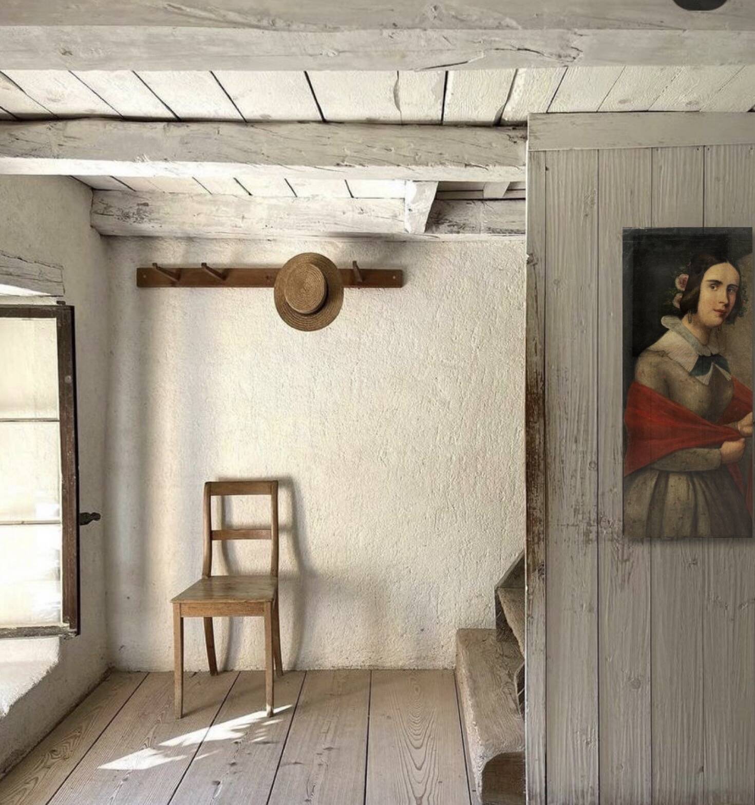 Portrait d'une jeune femme école italienne