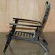 Vintage Anglo-Indian folding chair hand-painted.