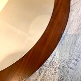 Vintage round mirror Scandi 1960-1980's teak