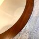 Vintage round mirror Scandi 1960-1980's teak
