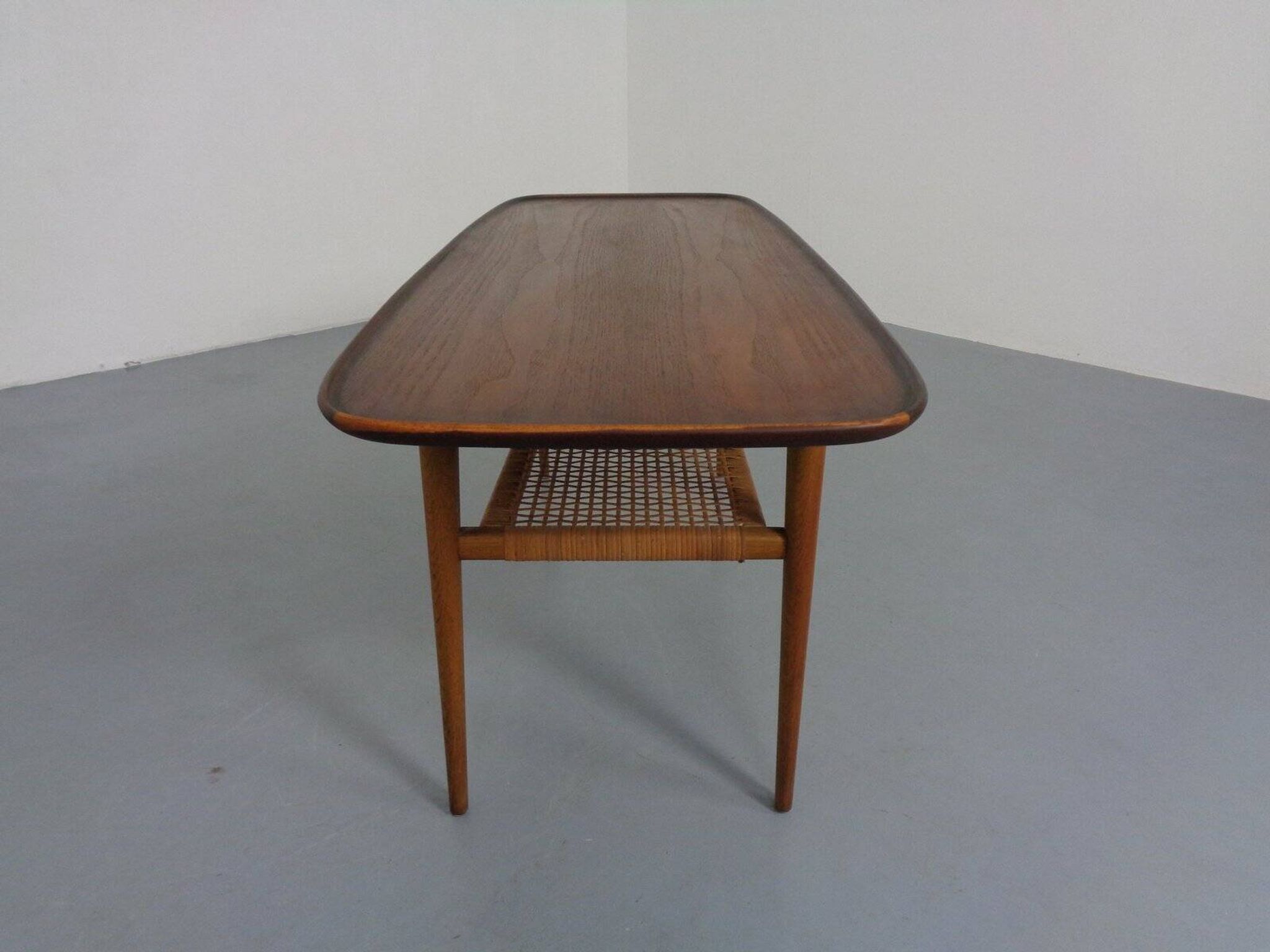 Teak & Oak Coffee Table by Børge Mogensen for Fredericia Stolefabrik, 1950s