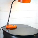 CharlJumo, Modern industrial desk lamp, Original orange color, France