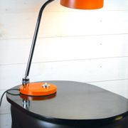 CharlJumo, Modern industrial desk lamp, Original orange color, France
