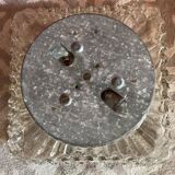 Molded glass ceiling light 1970s