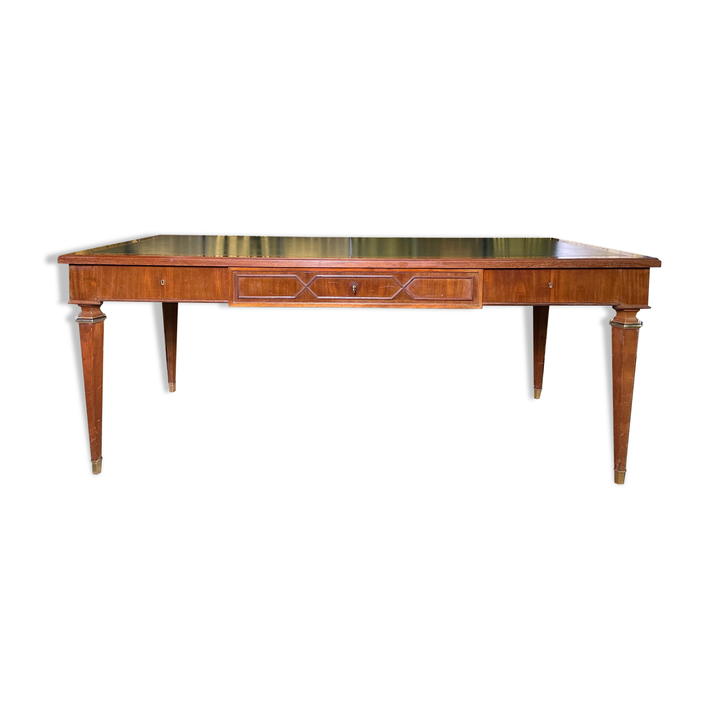 Louis XVI style flat desk in mahogany