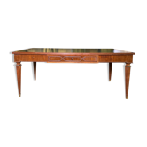 Bureau plat de style Louis XVI en acajou