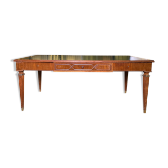 Louis XVI style flat desk in mahogany