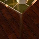 Vintage coffee table green tiles