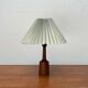 Danish modern teak table lamp from the mid-century, 1960s.