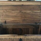 Antique Carved wooden chest with plant motif Renaissance period