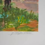 Yvonne Cheffer Delouis: Tea Time, original signed lithograph