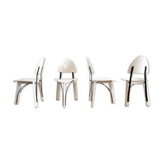 Ensemble de 4 chaises par Pozzi