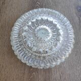 Round ceiling light in thick glass