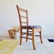 Antique upholstered wooden chair