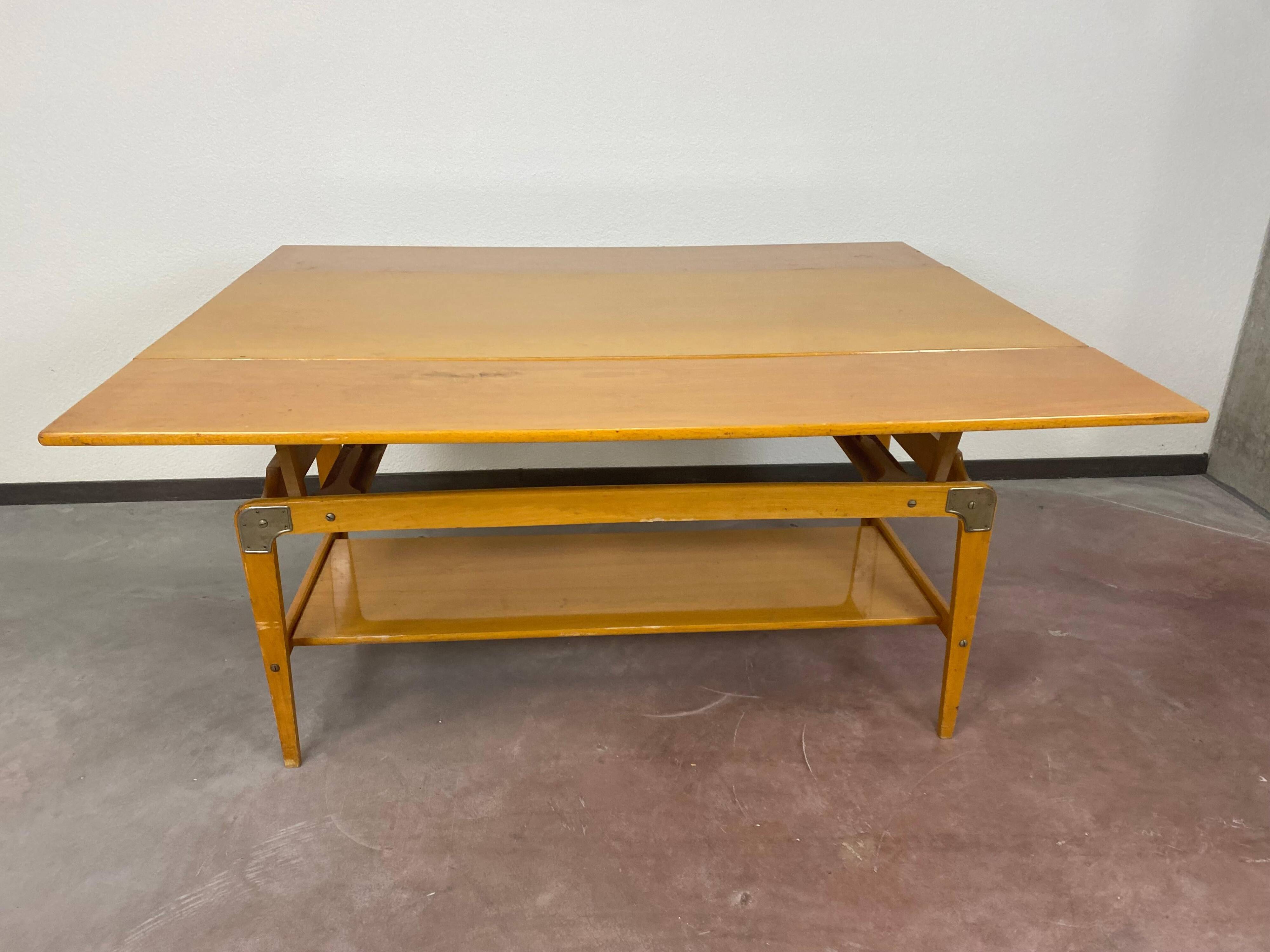 Vintage adjustable conference table