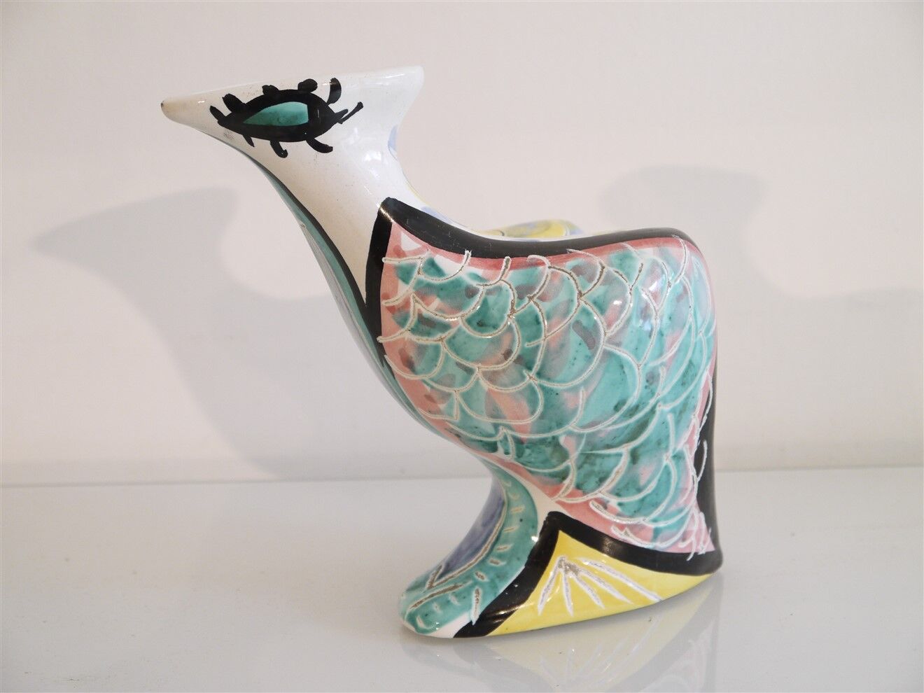 Zoomorphic vase in ceramic by Jacques Sagan, Vallauris 1960