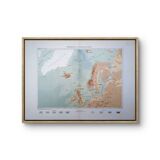 The North Atlantic, original map printed in 1879.