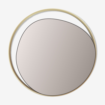 Miroir ellipse cuivre