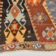 5x12 Kilim Mutlicolor Geometric Style Long Wide Turkish Kilim Rug,163x369cm