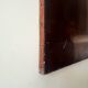 Oil painting on canvas, black and brown composition, 1974