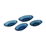 Set de 4 coupelles bleues type Vereco