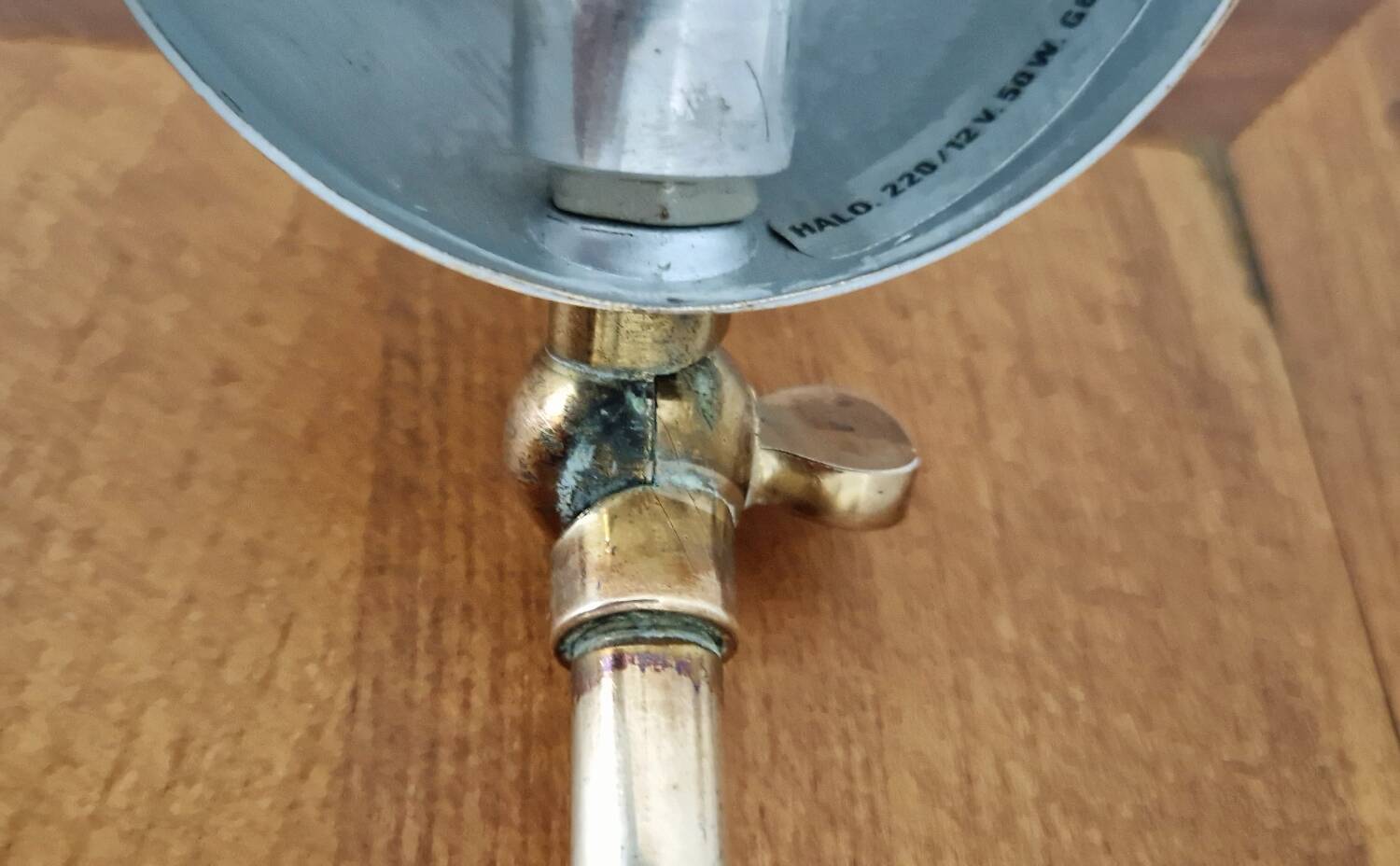 80s brass desk lamp