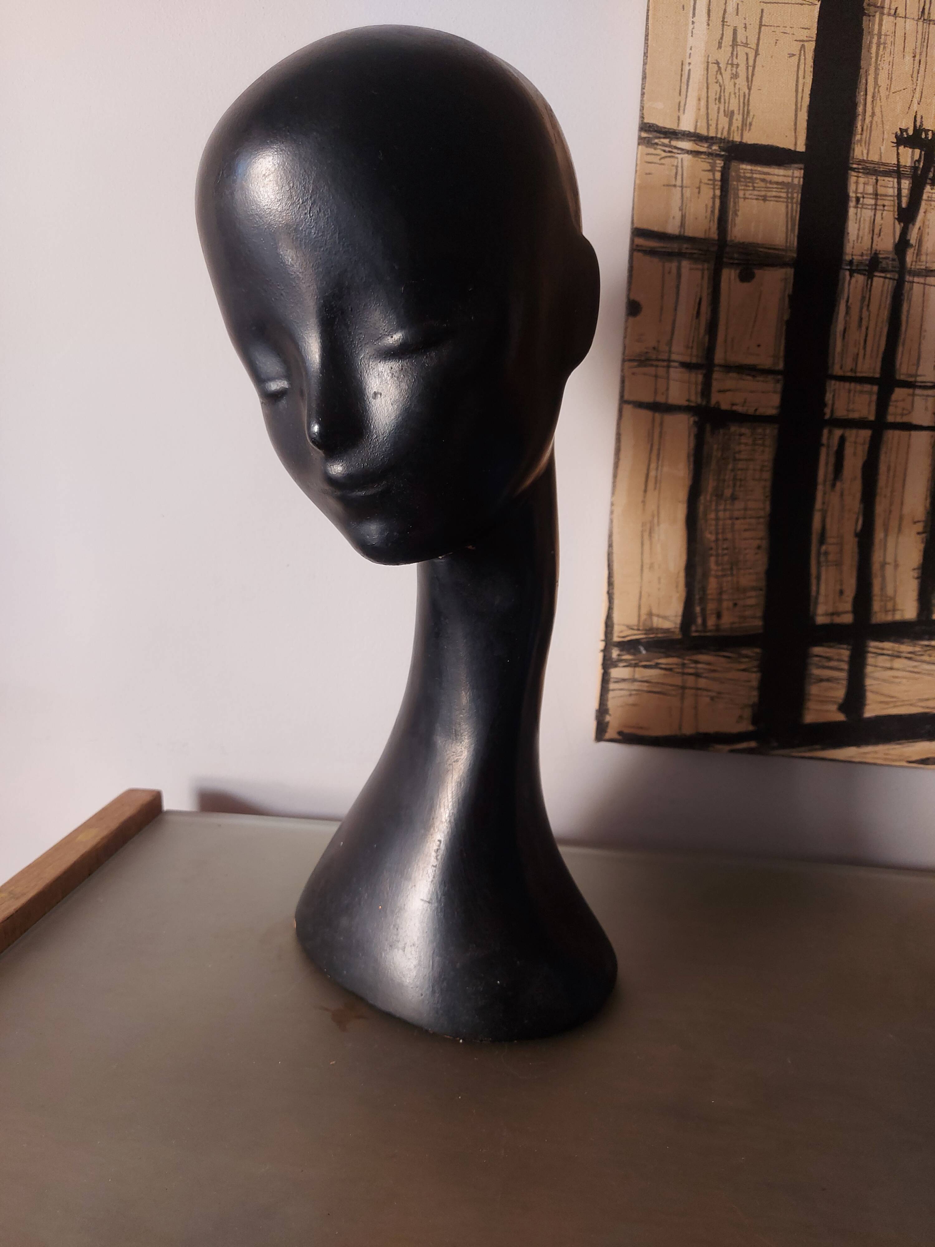 Vintage mannequin head from the 60s, 70's
