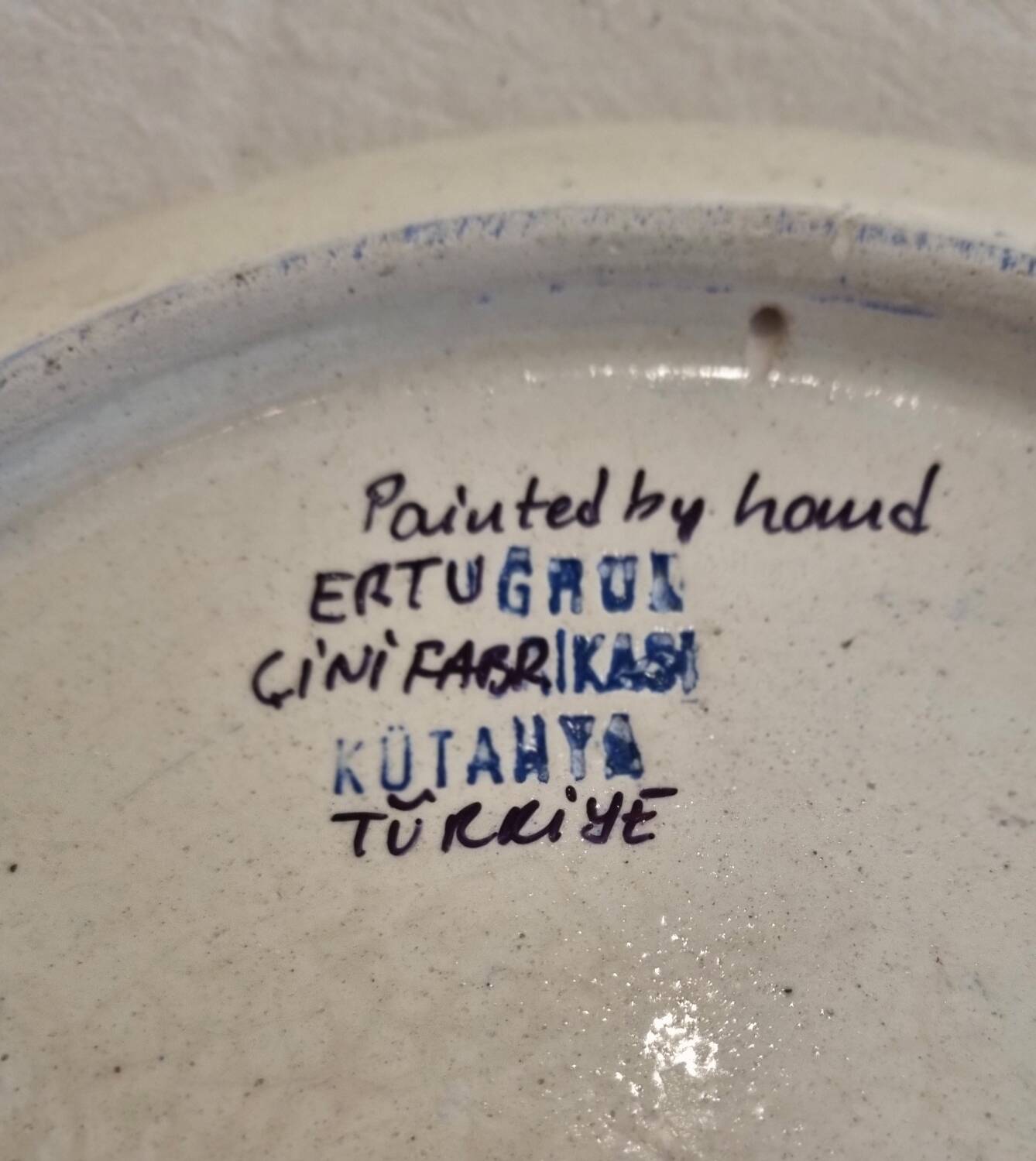 Turkish handcrafted plate