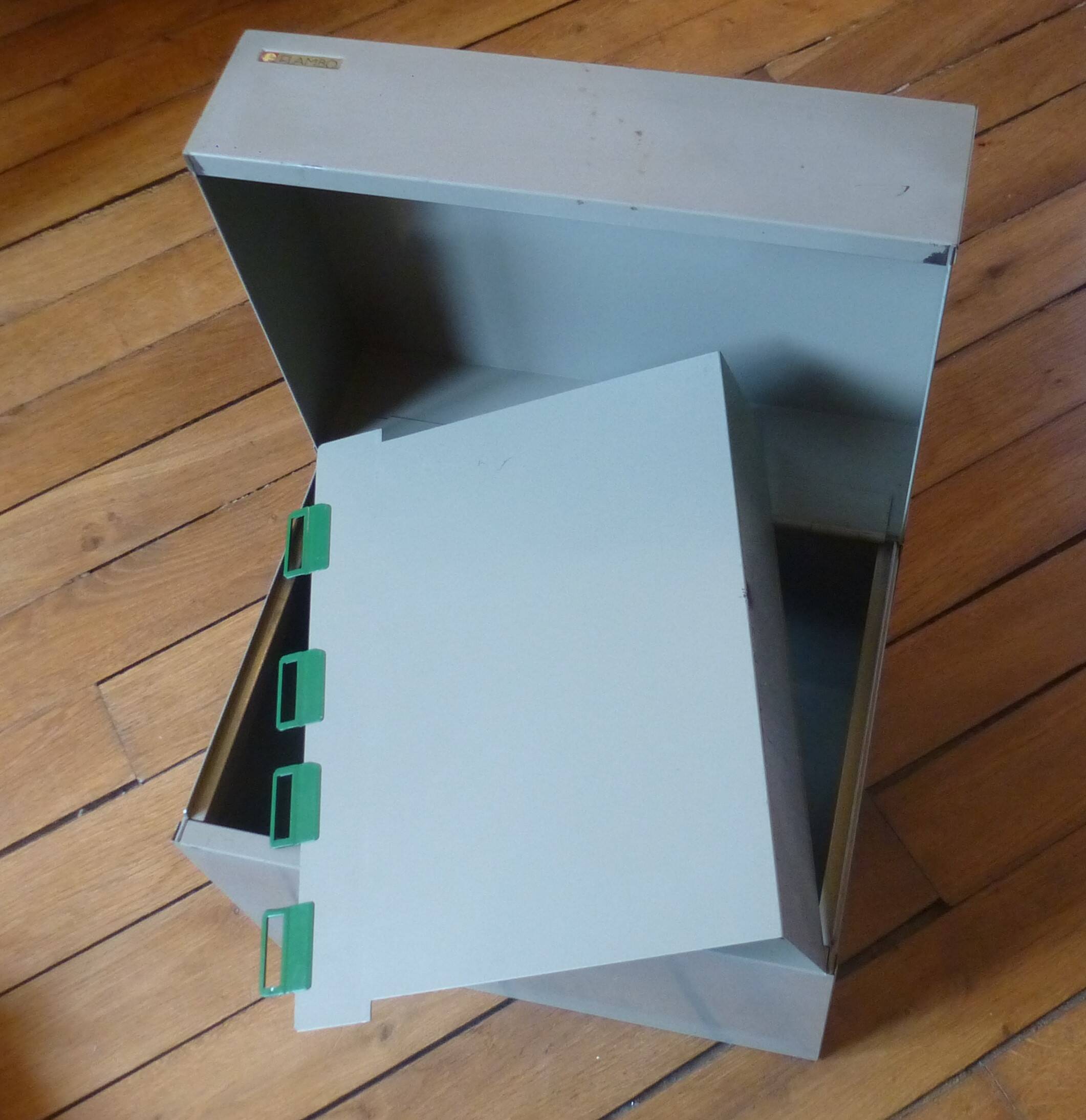 Vintage metal storage box / box 1960s