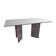 Granite and glass dining table, 1980s