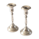 Pair of silver candle holders
