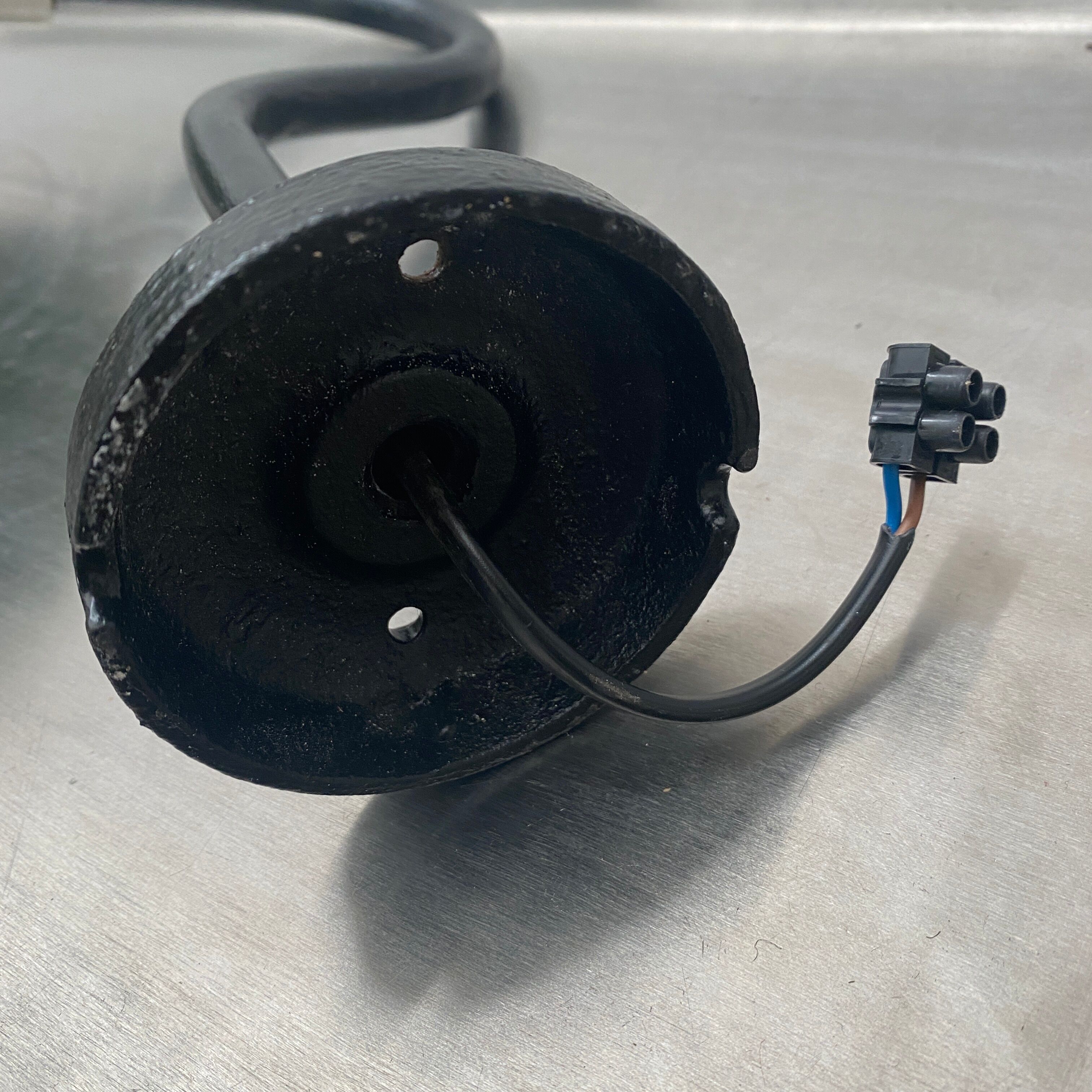 Ancient swan collar gallows lamp