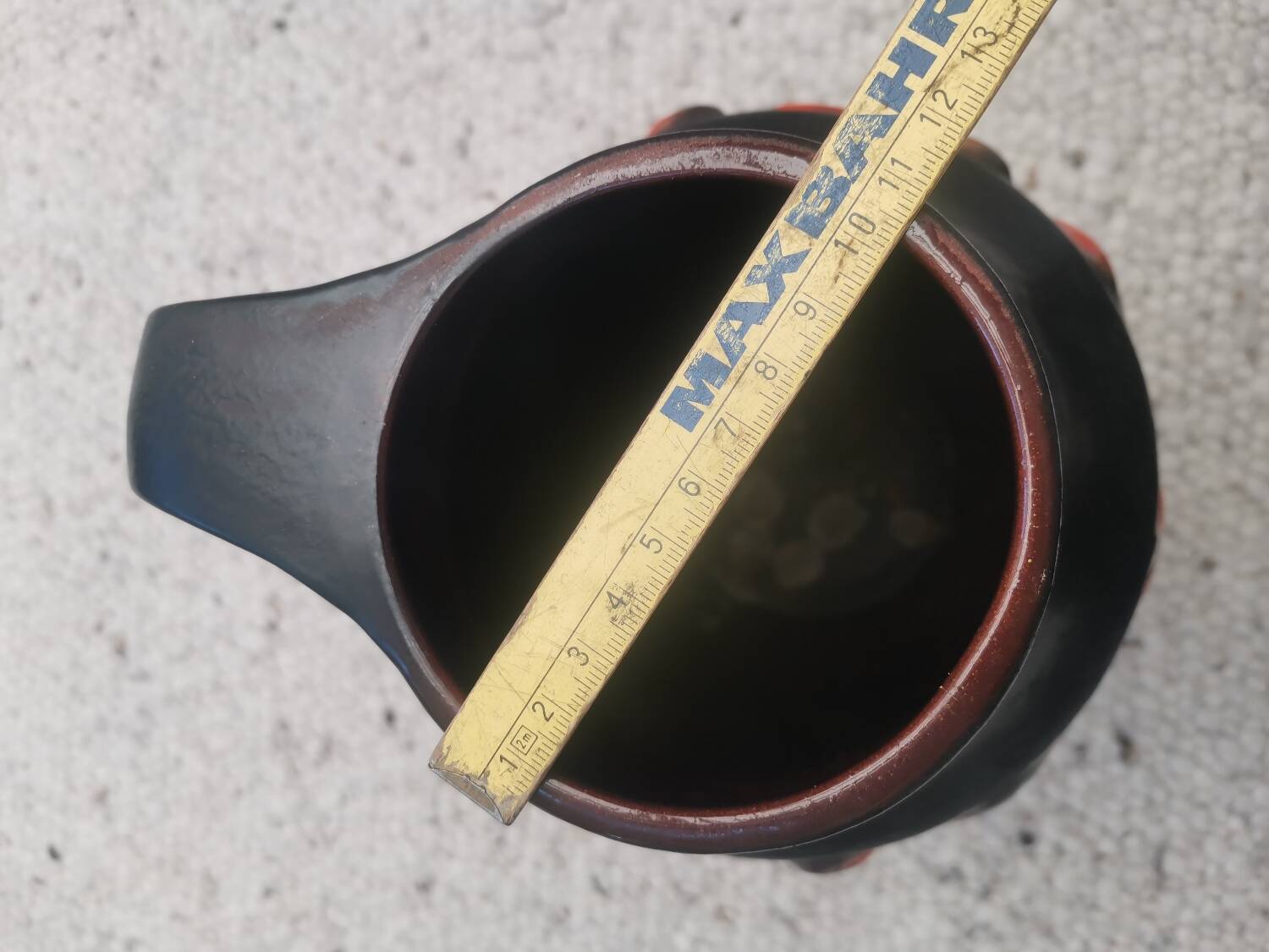 Large Fat Lava Floor Vase 45 cm by Carstens Tönnieshof – Mid Century