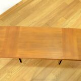 Very Large Walnut & Metal Coffee Table 1960