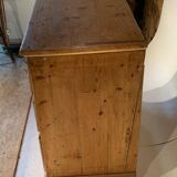vintage solid pine chest of drawers