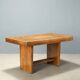 Vintage walnut veneer table, design, Italy, 1940s