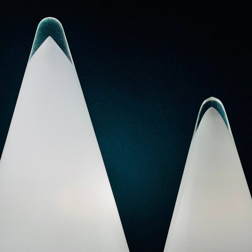 Cone table lamps Murano, Italy, 1970s, set of 2