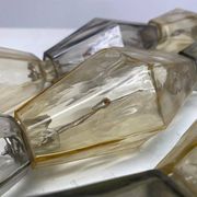 First Edition Murano Glass Poliedri Chandelier attributed to Carlo Scarpa for Venini, 1960s