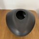 Matte black ceramic pebble vase IKEA Vintage