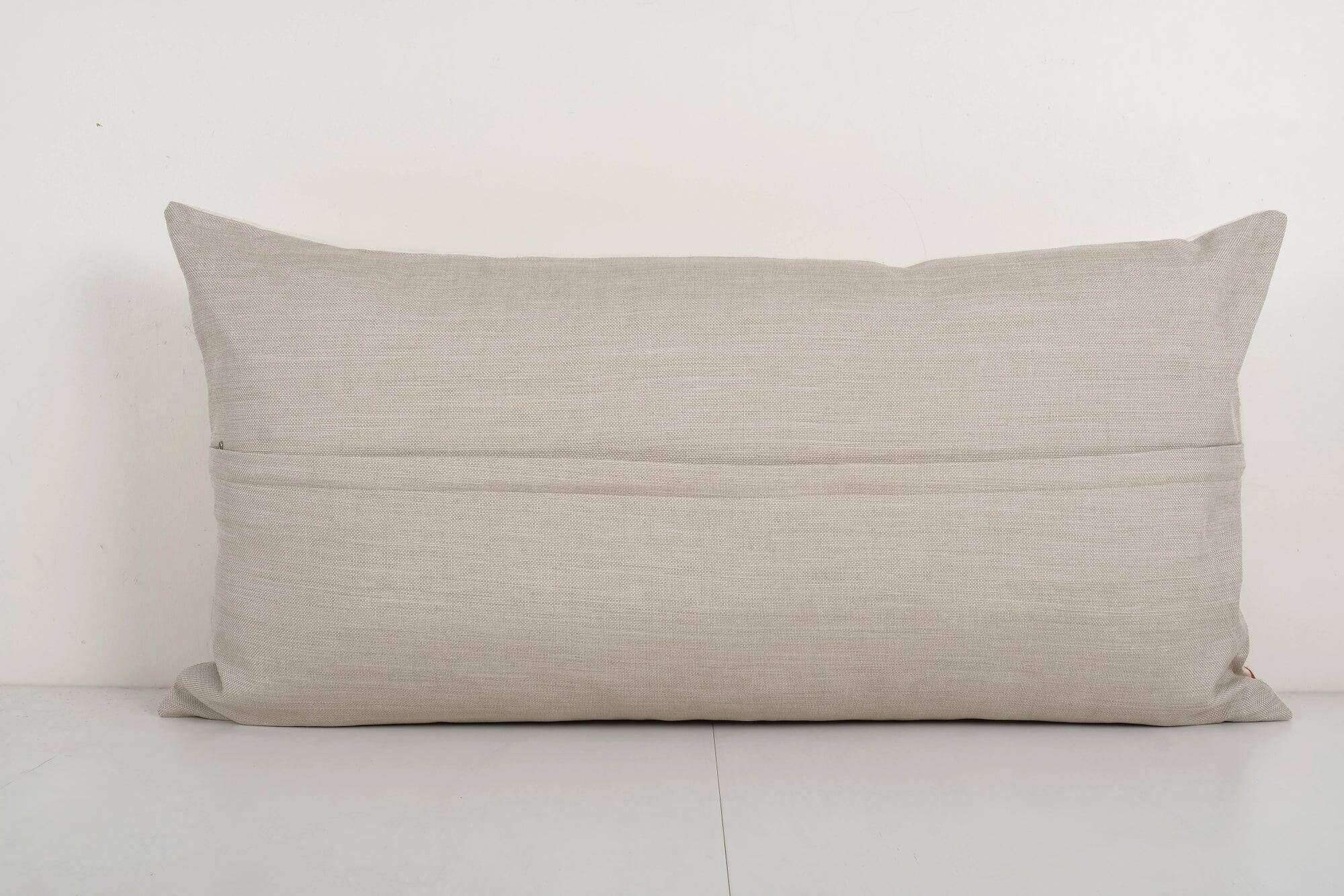 Vintage embroidered cushion cover 46x89 cm