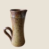 Vintage vase with handle in pyrite stoneware