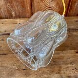 Vintage bubble glass globe pendant light