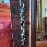 Walnut cabinet with Louis Philippe mirror door